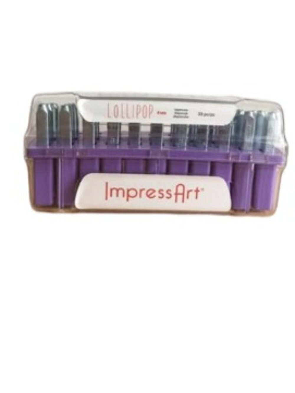 ImpressArt 33 Piece Lollipop 4MM Uppercase Metal Stamp Set New